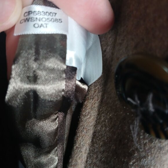 Calvin Klein Womens Wool Blend Button-Front Peacoat Petite Large Classic Warm Ou - Picture 16 of 16